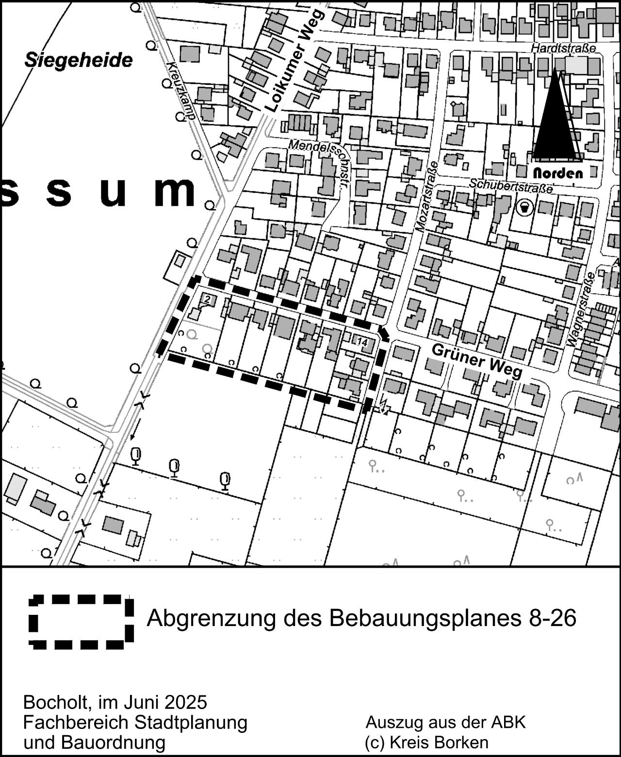 Bereich der Bebauungsplanänderung